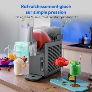MEDION Eis- und Slushed-Getränkeautomat – MD12090 – 2,6 l Fassungsvermögen – 5 Programme – 200 W
