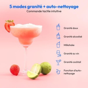 Machine a boissons glacées et granitées MEDION - MD12090 - Capacité 2,6L - 5 programmes - 200W