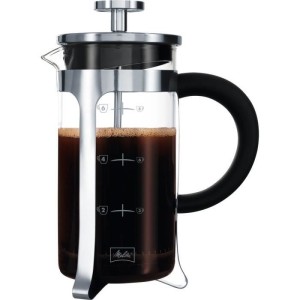 MELITTA Premium piston coffee maker in glass and stainless steel 8 cups