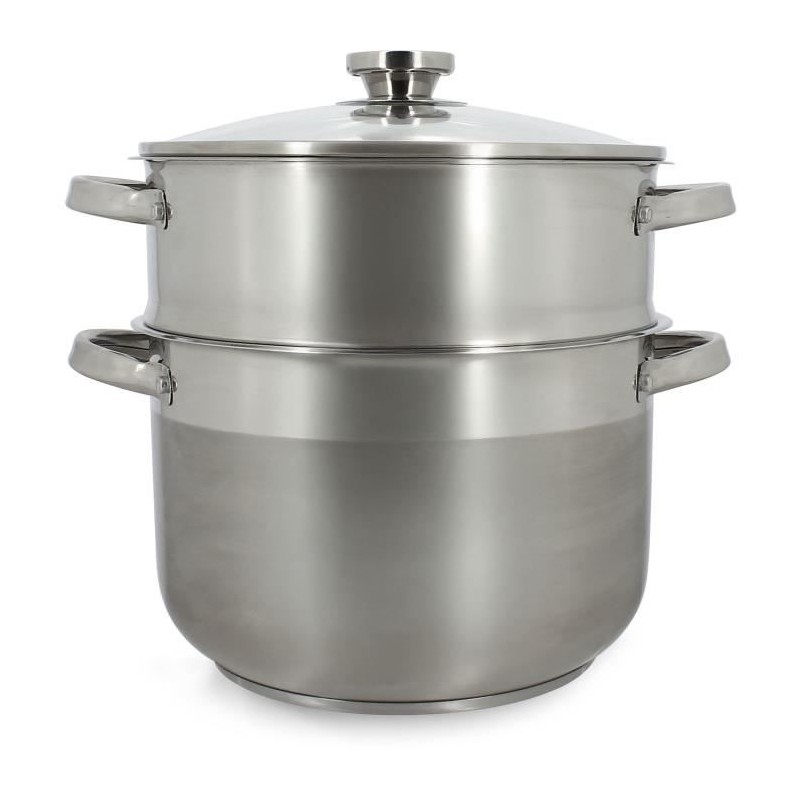 Couscoussier - MENASTYL - 4615450 - Stainless steel - 10 liters - Suitable for all hobs including induction