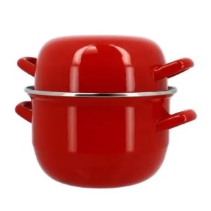 Mussel pot - MENASTYL - 3645562 - Enamelled steel - Black - 18 cm -...