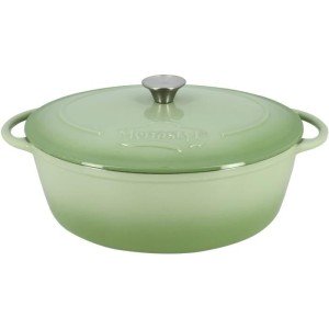 Casserole - MENASTYL - 6020075 - Round - Enameled cast iron - Green...