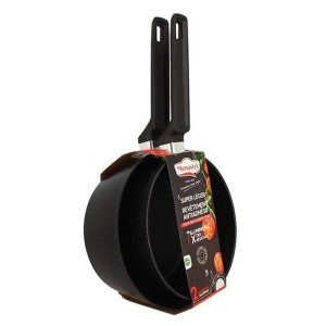 Set of 2 saucepans - MENASTYL - 6020298 - Aluminum - 18 and 20 cm -...