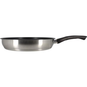 Poele - MENASTYL - 6020246 - En acier inoxydable - 24 cm - Tous feux dont induction