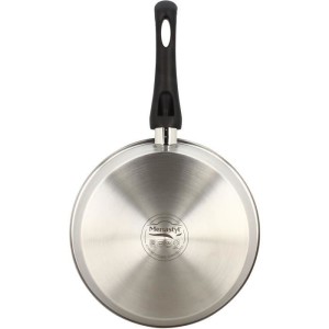 Frying pan - MENASTYL - 6020246 - Stainless steel - 24 cm - Suitable for all hobs including induction