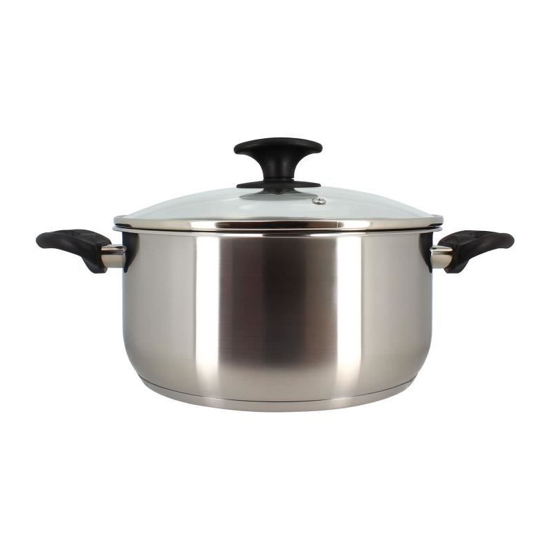 Faitout - MENASTYL - 6020256 - En acier inoxydable - 24 cm - Tous feux dont induction