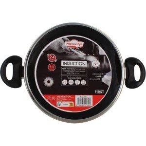 Dutch oven - MENASTYL - 6020256 - Stainless steel - 24 cm - Suitabl...