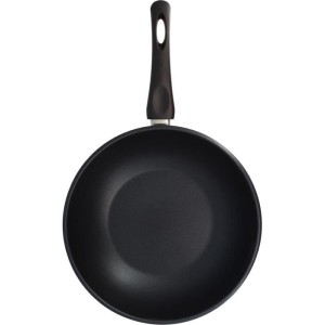 Wok - MENASTYL - 6020252 - Stainless steel - 28 cm - Suitable for all hobs including induction
