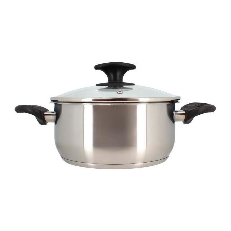 Faitout - MENASTYL - 6020255 - En acier inoxydable - 20 cm - Tous feux dont induction