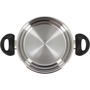Faitout - MENASTYL - 6020255 - En acier inoxydable - 20 cm - Tous feux dont induction