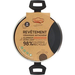 Schmortopf - MENASTYL - 6020647 - Geschmiedetes Aluminium - 24 cm -...