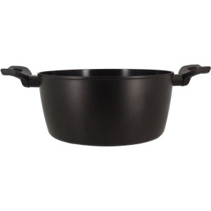 Faitout - MENASTYL - 6020647 - En alumimium forgé - 24 cm - Noir - Tous feux dont induction