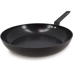 Frying pan - MENASTYL - 6020639 - Forged aluminum - 30 cm - Black - Suitable for all hobs including induction