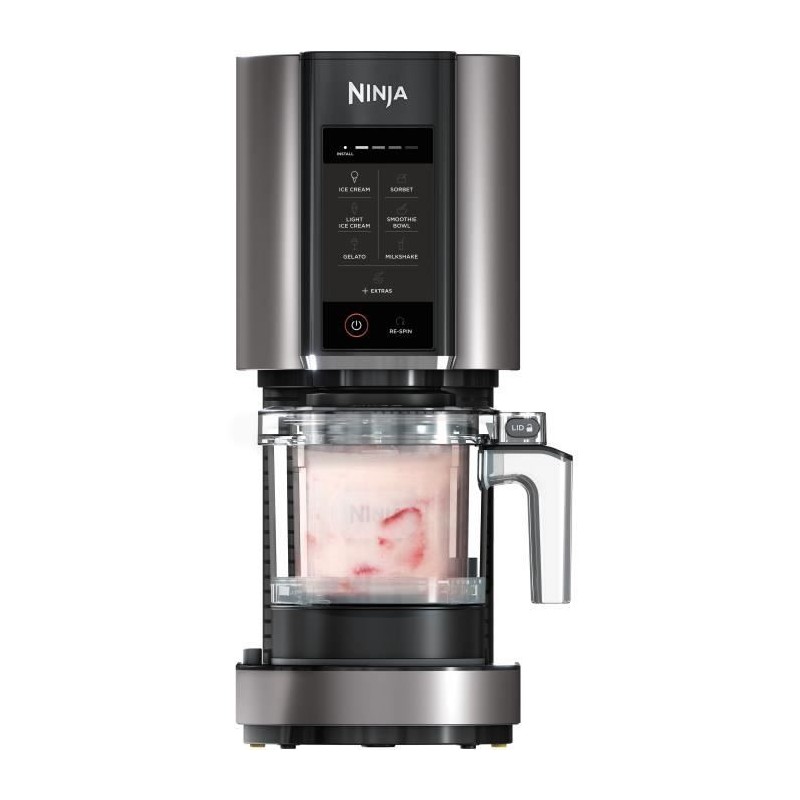 Machine a glaçes NINJA - Creami NC300EU - 6 programmes - Capacité 473ml - Jusqu'a 1,4L de glace - 3 bols inclus