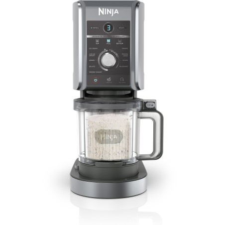NINJA Eismaschine – CREAMi Deluxe NC502EU – 2 x 709 ml Behälter inklusive – 10 Programme