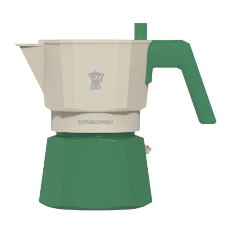 Cafetiere italienne - PEZZETTI - FUTUREXPRESS - Aluminium - 6 tasses - Vert