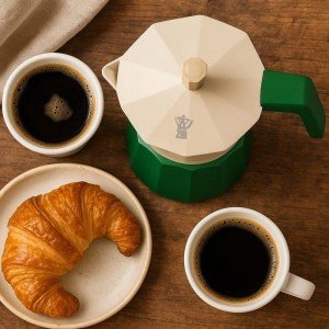 Cafetiere italienne - PEZZETTI - FUTUREXPRESS - Aluminium - 6 tasses - Vert