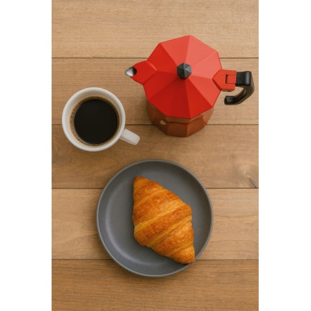 Italienische Kaffeemaschine – PEZZETTI – ITALEXPRESS – Aluminium – 6 Tassen – Rot