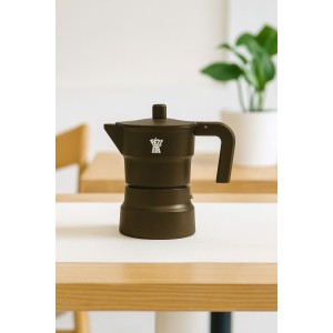 Cafetiere italienne - PEZZETTI - SOLIDEXPRESS - Aluminium - 6 tasses - Kaki