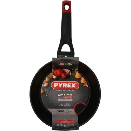 Tiefe Bratpfanne - PYREX - 1455025 - Geschmiedetes Aluminium - Antihaftbeschichtung - 24 cm - PFAS-frei