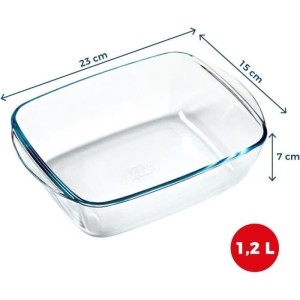 Heißluftfritteusenform - PYREX - 1450143 - Rechteckig - Borosilikat...