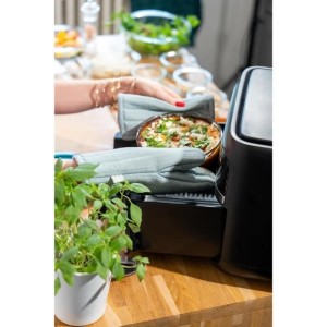 Plat air fryer - PYREX - 1450140 - Rond - En verre borosilicate - 20 cm