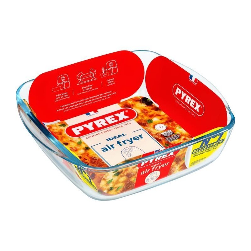 Heißluftfritteusenform - PYREX - 1450142 - Quadratisch - Borosilika...