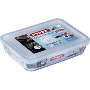 PYREX - 241P000 / 7046 - Rectangular dish with lid - 19cm * 14 cm -...