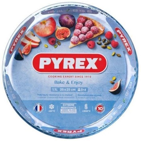 PYREX Classic Glassware pie plate 27 cm transparent