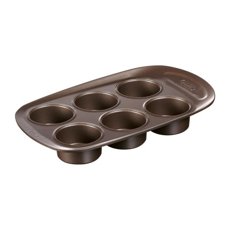 Muffin pan - PYREX - 1452001 - Round - Carbon steel - Non-stick - 6...