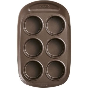 Muffin pan - PYREX - 1452001 - Round - Carbon steel - Non-stick - 6...