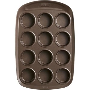 Muffin pan - PYREX - 1452002 - Carbon steel - Non-stick - 12 holes ...