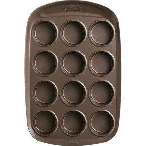 Muffin pan - PYREX - 1452002 - Carbon steel - Non-stick - 12 holes ...