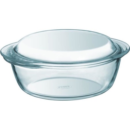 Cocotte - PYREX - 1450094 - Ronde - En verre borosilicate - 3 litres