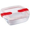 PYREX - COOK & HEAT - Square glass box with lid 20 * 17 cm |  Lunch...