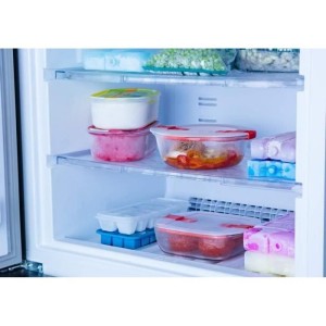 PYREX - COOK & HEAT - Square glass box with lid 20 * 17 cm |  Lunch...