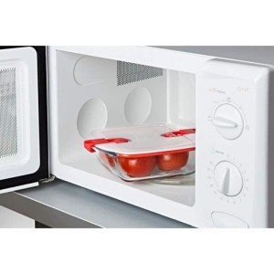 PYREX - COOK & HEAT - Square glass box with lid 25 * 22 cm |  Lunch...