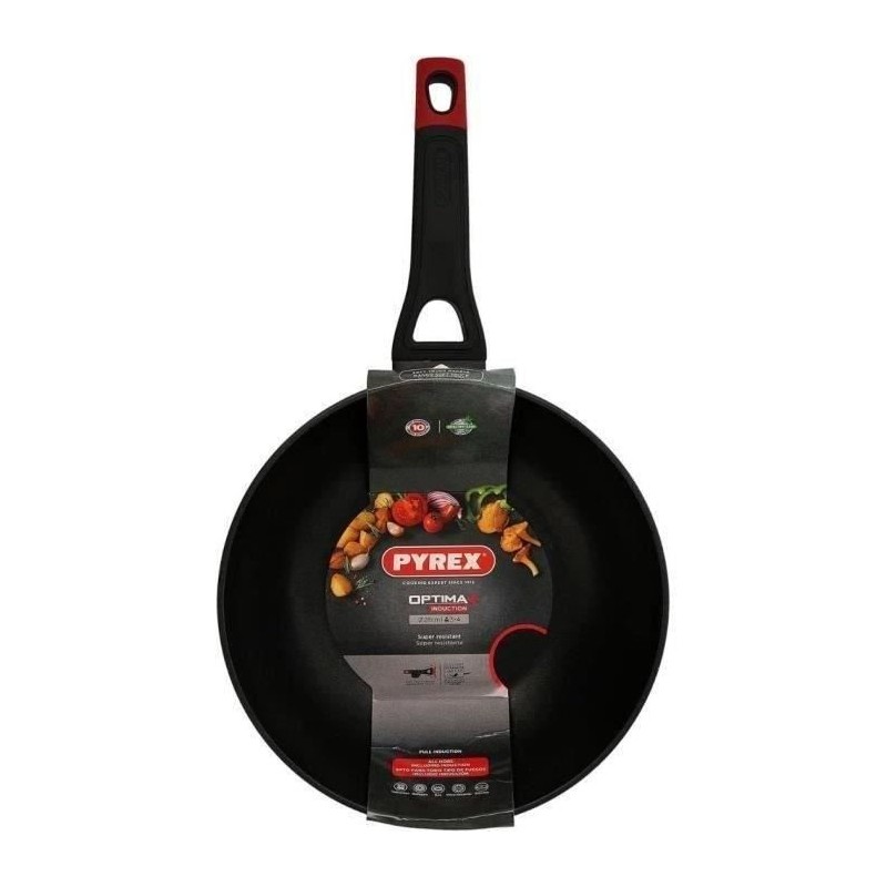 Wok - PYREX - 1455021 - Geschmiedetes Aluminium - Antihaftbeschicht...