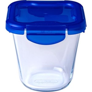 Lot de 3 Boîtes de conservation Pasta Box - PYREX - Cook&Go - Verre - Couvercle étanche - 12x12 cm - 0,8 L