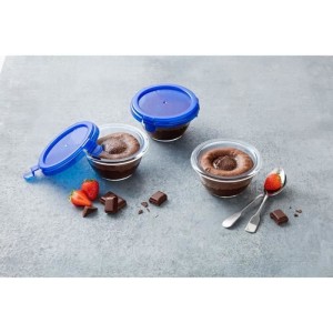Set mit 5 Minischüsseln - PYREX - Cook & Go - Glas - Rund - Auslauf...