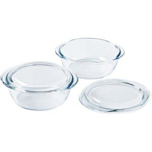 2er-Set Auflaufformen - PYREX - Glas - Rund - 2,3 L |  Geschirr, Ta...