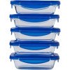 5er-Set Lunchboxen – PYREX – Cook & Go – Glas – Rechteckig – Luftdi...