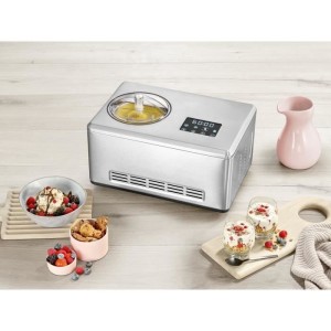 SEVERIN EZ7405 Sorbetiere Yogurt maker 2 in 1 - Innovative function for making ice cream sorbets and yoghurts / brushed stainles