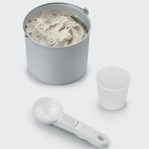 SEVERIN EZ7405 Sorbetiere Yogurt maker 2 in 1 - Innovative function for making ice cream sorbets and yoghurts / brushed stainles