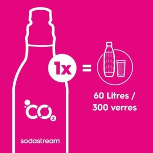 Machine a soda et eau pétillante SODASTREAM - TERRA Bleu - 1 bouteille compatible lave-vaisselle - 1 recharge de gaz 60L