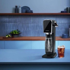 Getränkeautomat – SODASTREAM ART – Schwarz – Flasche und Sprudelzyl...