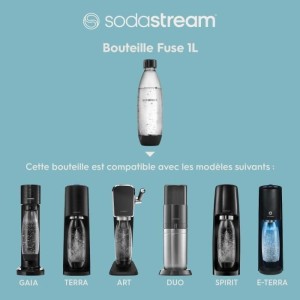 1L Fuse Metal Dishwasher Bottle - SODASTREAM