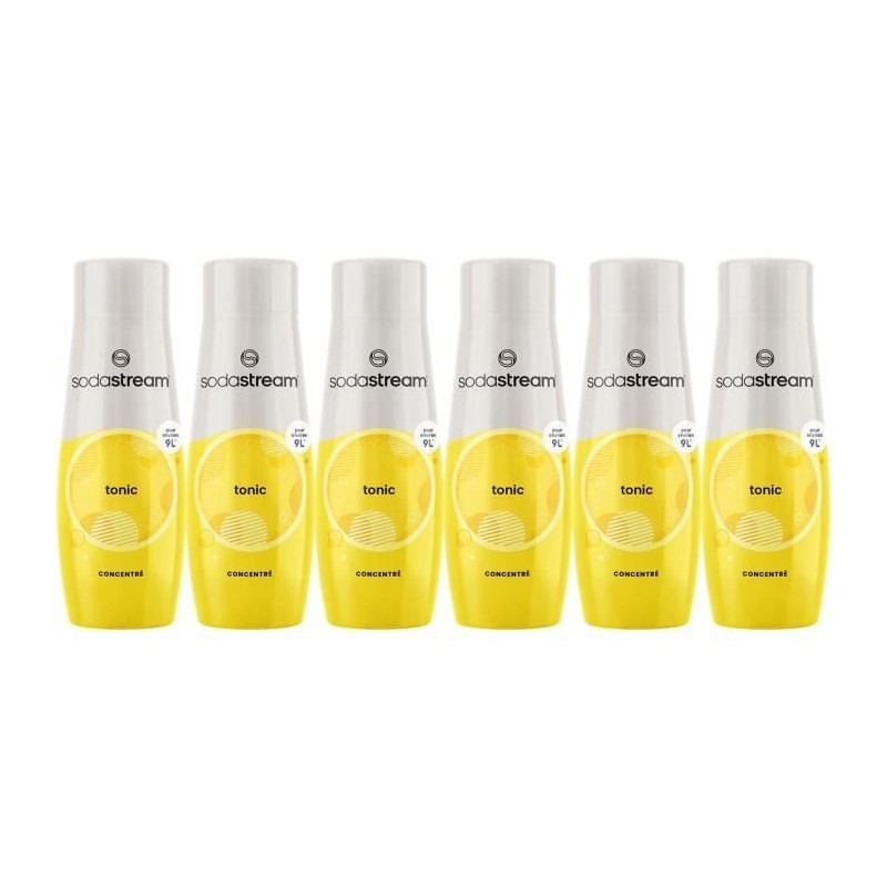 SODASTREAM Konzentrate – 6er-Pack Tonic-Konzentrate – Bis zu 54 l Getränke – 440 ml