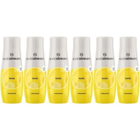 Concentrés SODASTREAM - Lot de 6 concentrés Tonic - Jusqu'a 54L de boissons - 440 ml