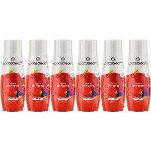 SODASTREAM Konzentrate – 6er-Pack zuckerfreie Grenadine-Konzentrate...